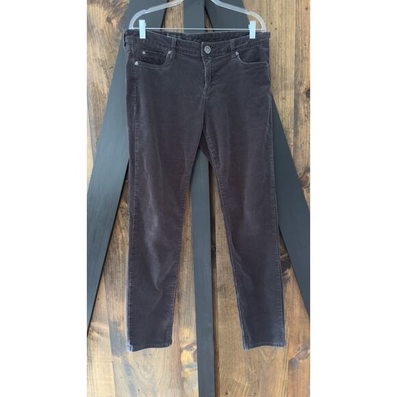 Kut From The Kloth Gray Corduroy Diana Skinny Jeans Pants Womens Size 14 - Picture 1 of 8